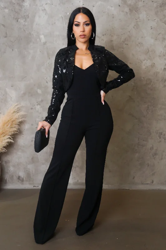 Feeling Myself Jumpsuit - Black