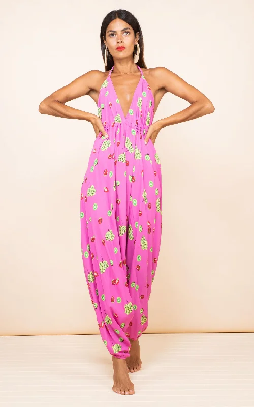 Genie Jumpsuit in Pink Fruit