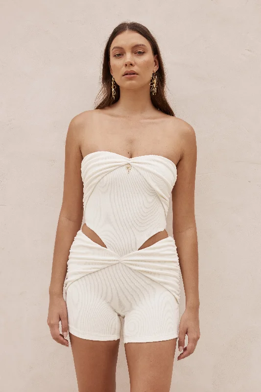 Hailey Romper White