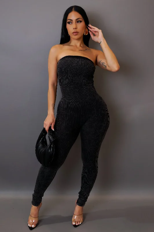 Sweet Love Jumpsuit -Black