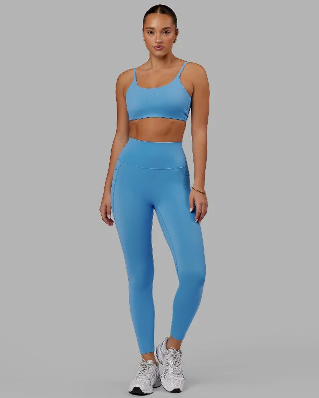 Elixir 7/8 Length Leggings With Pockets - Azure Blue