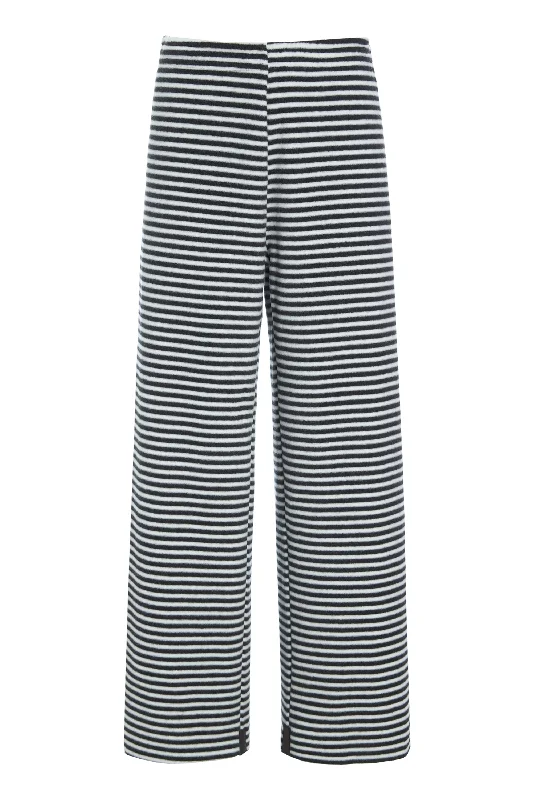 FLARE TROUSERS - 2117 - STRIPES B&W