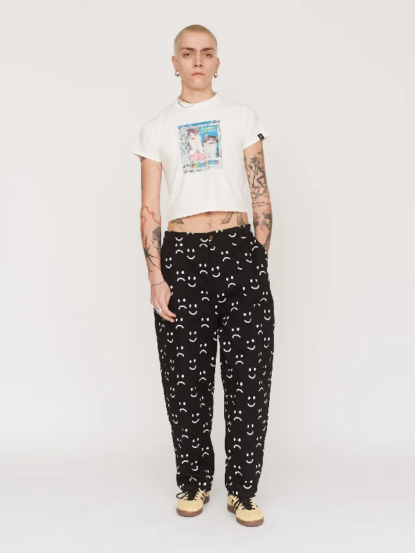 Happy Sad Barrel Leg Trousers