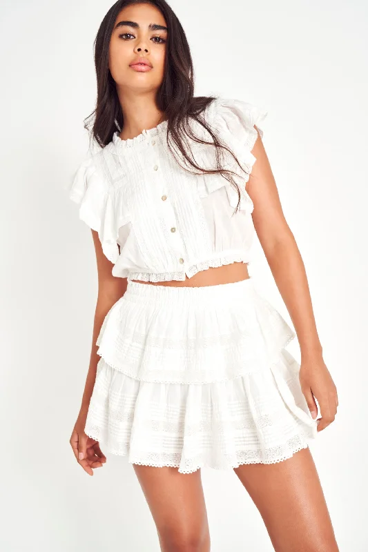 Ruffle Mini Heritage Skirt