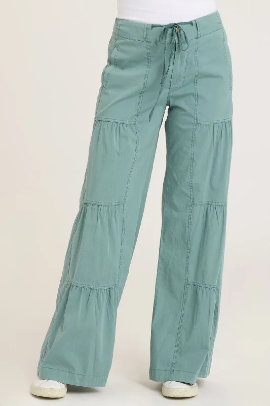 Terraced Wide Leg Pant