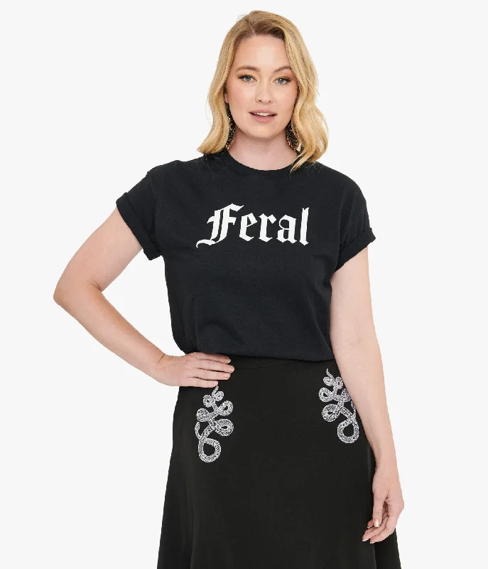 Wickedly Divine Shop Black Feral Unisex Graphic Tee