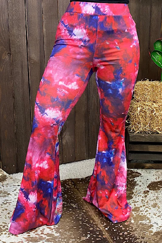 XCH8964 Multi color tie dye bell bottoms IS22