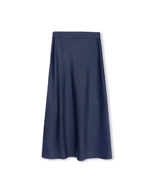 A-line Slip Midi Skirt