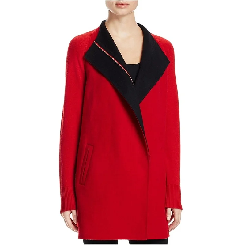 Finity Womens Two Tone Pea Coat