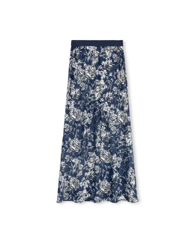 Flower Print Slip Skirt