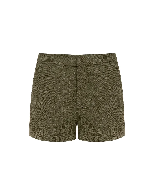 Giu Tailored Shorts - Evergreen