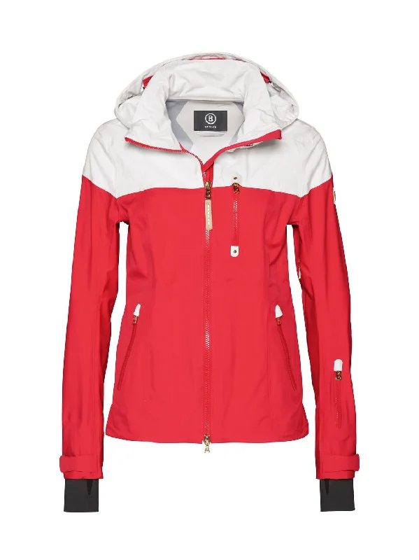 Nela-T Ski Jacket In Hot Red