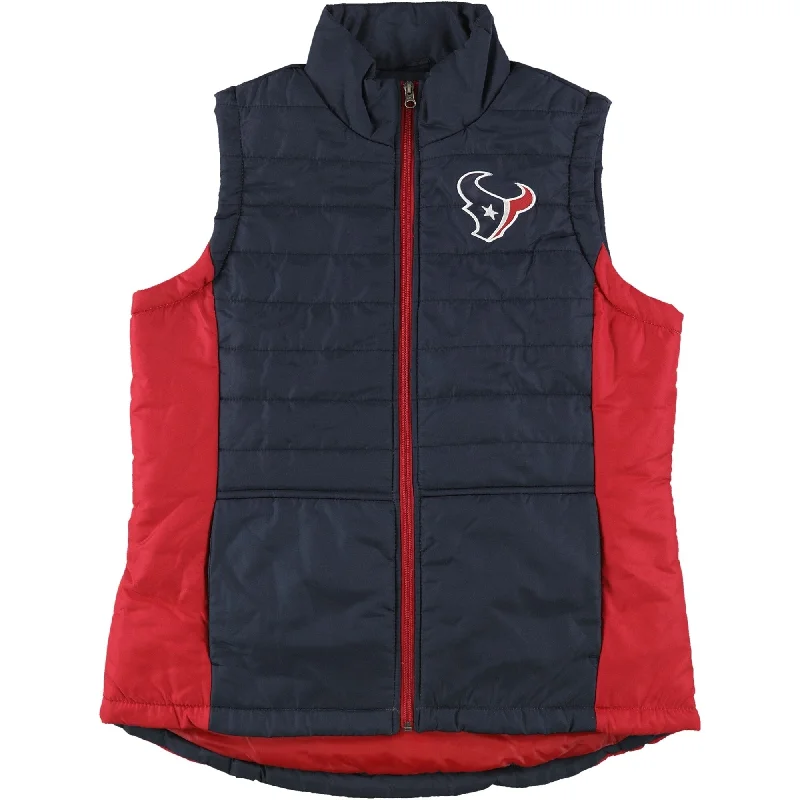 NFL Womens Houston Texans Puffer Vest, Blue, Large