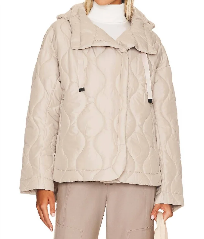 Nori Quilted Jacket In Tan