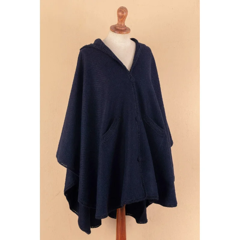 Novica Handmade Blue Divine Blend Cape