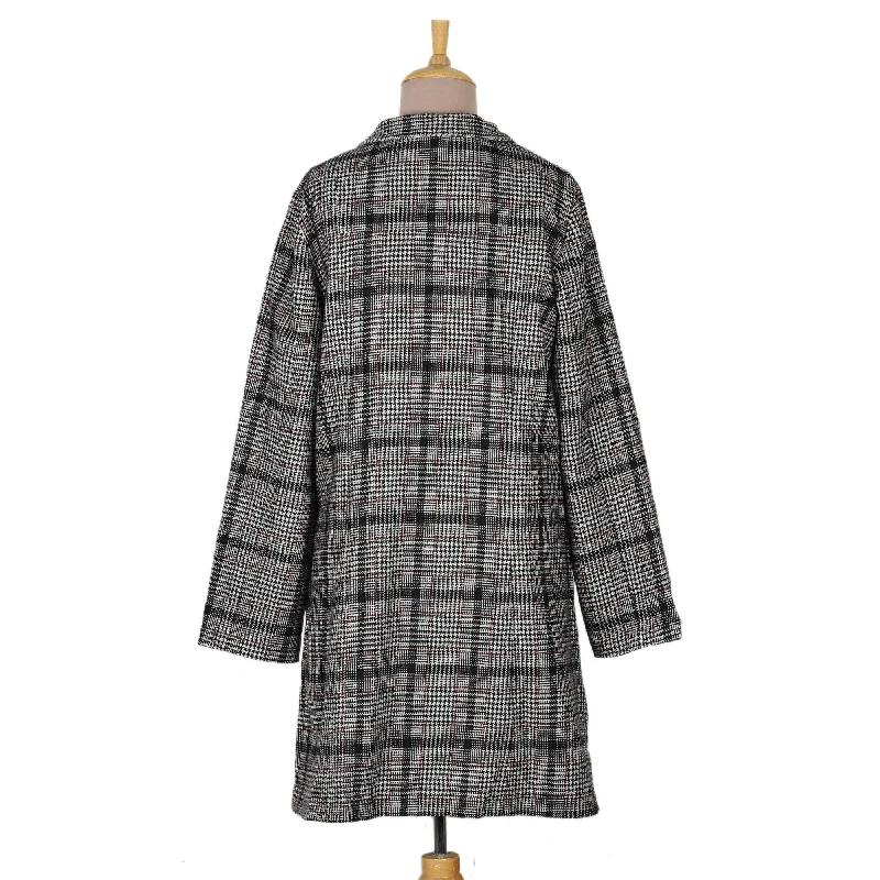 Novica Handmade Delhi Classic Wool-Blend Car Coat