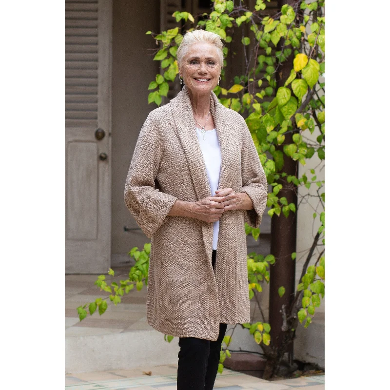 Novica Handmade Instant Favorite Cotton And Baby Blend Sweater Coat