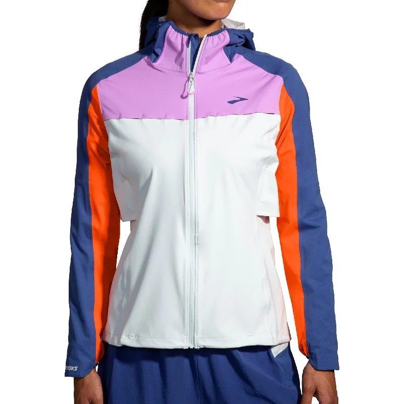 Brooks High Point Waterproof Womens Running Jacket - White