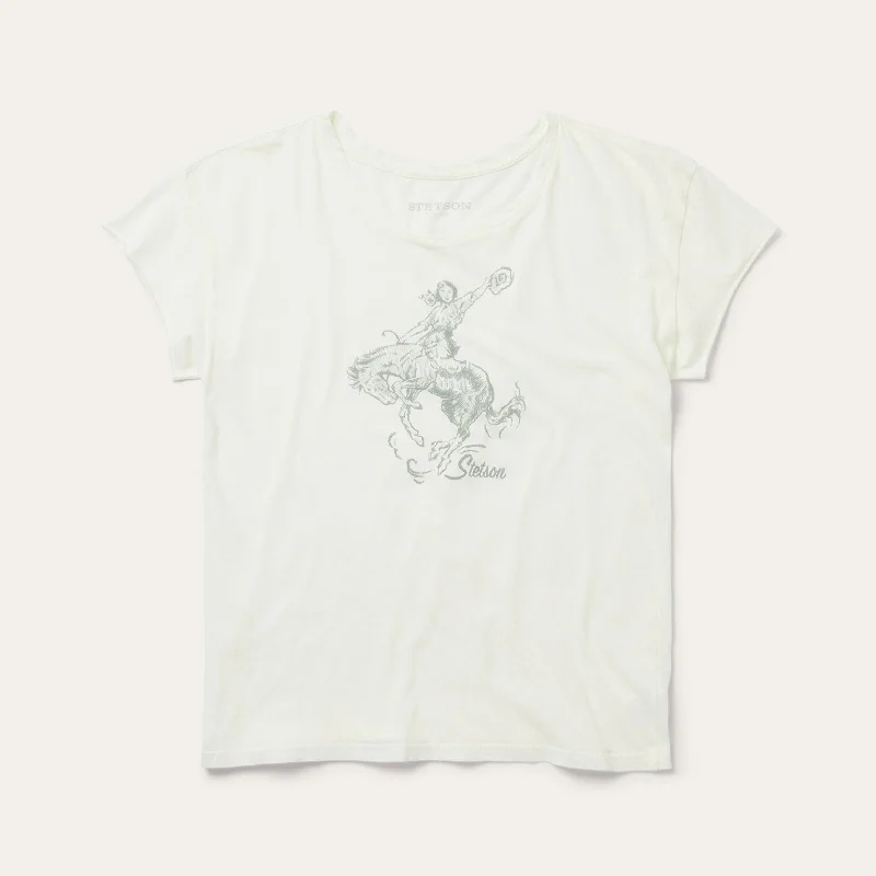 Bucking Cowgirl Graphic Tee