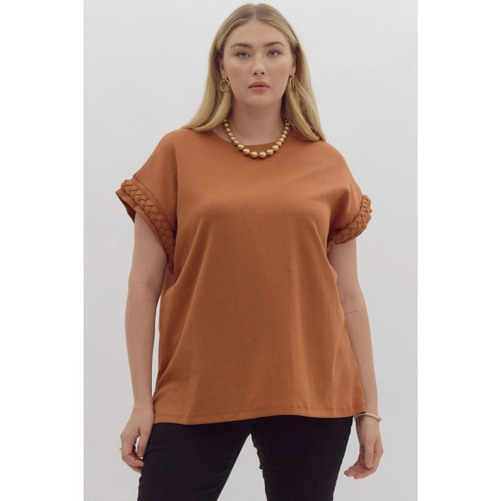 Hannah Cap Sleeve Top - Plus Size