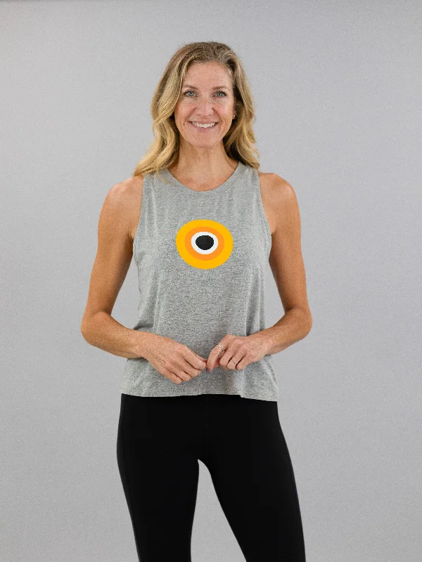 CorePower Yoga Glow Heather Grey Racerback