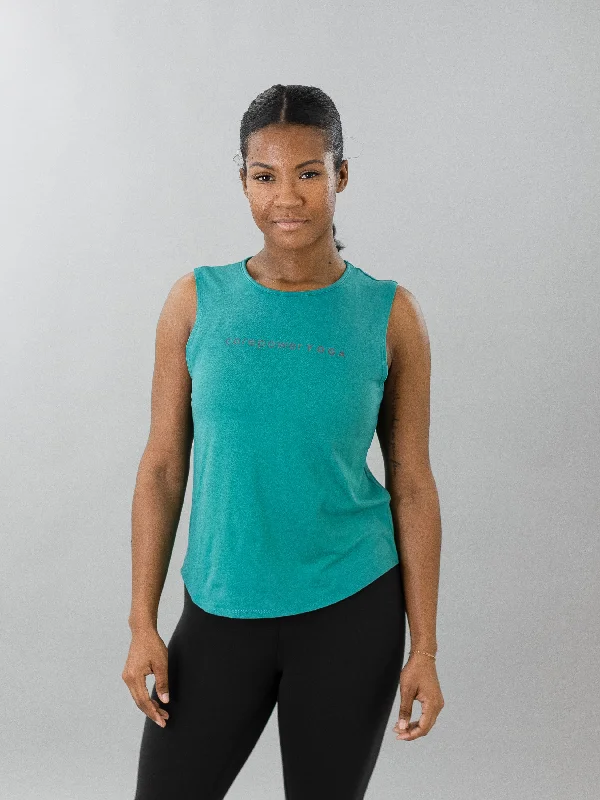 CorePower Yoga Open Back Jade Tank