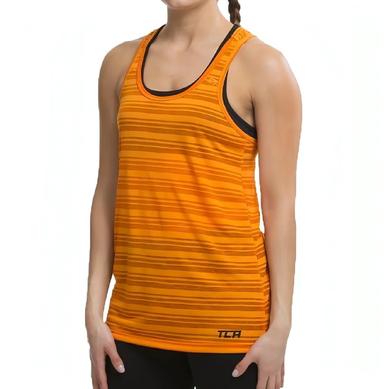 TCA Ultralite Womens Running Vest Tank Top - Orange