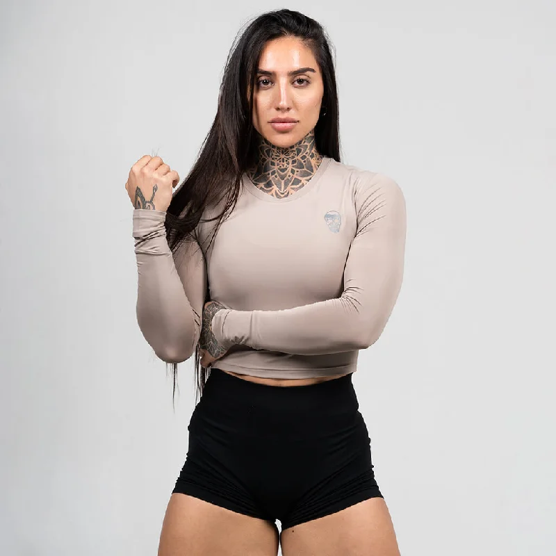 Women's Performance Long Sleeve - Taupe